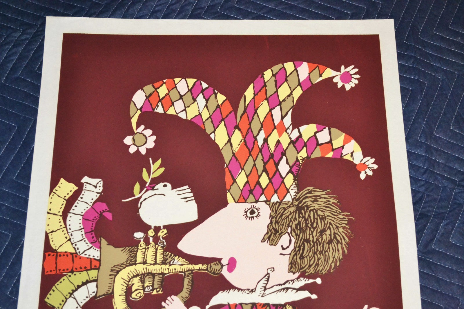 1981 Cuban ORIGINAL Movie Poster.Plakat.Affiche.affisch"Socialist Buffoon"art
