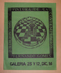 Cuban Original Cultural Poster Galeria 23 y 12.Fernando Gomez Art Design.Green.