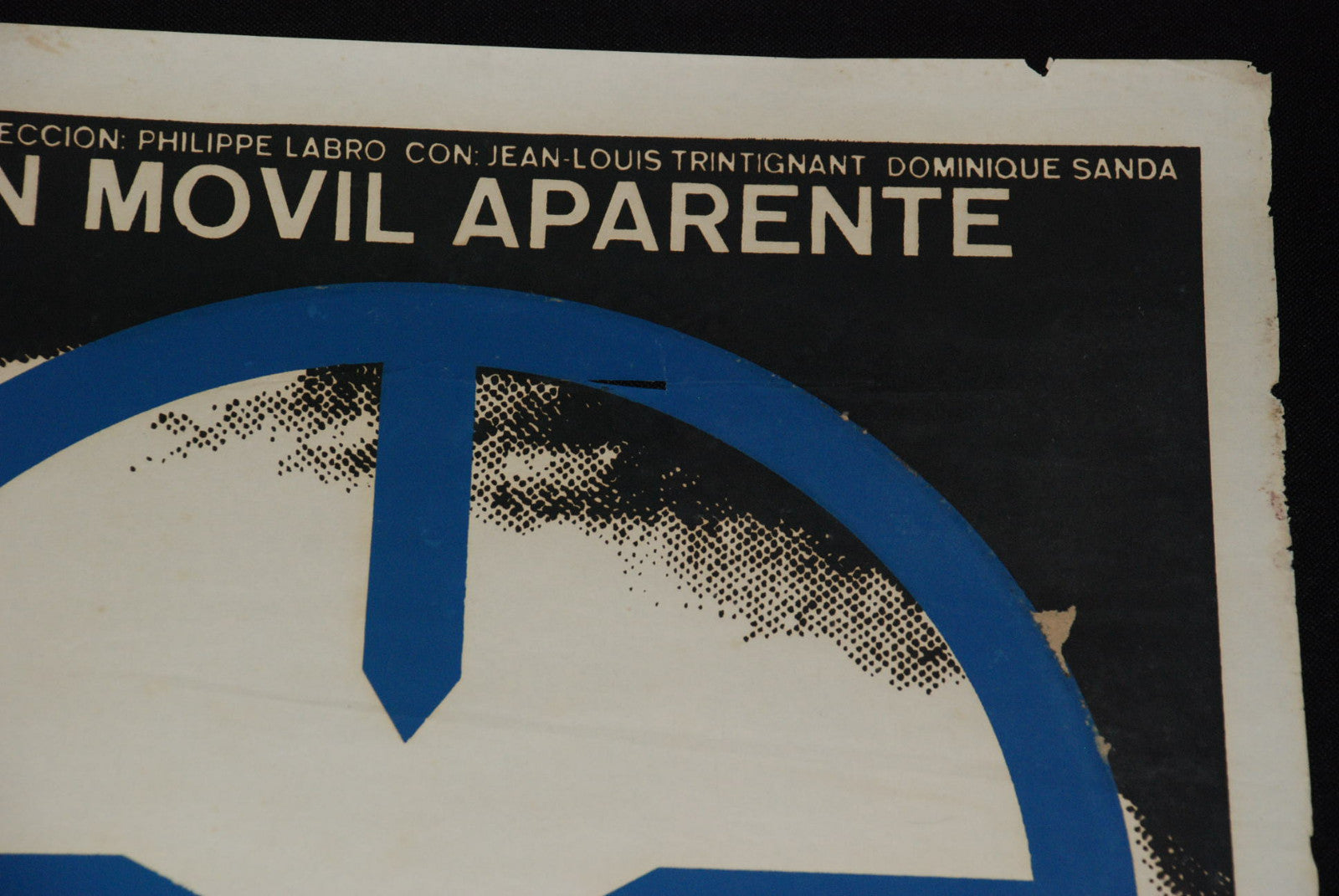 1975 Original Silkscreen Cuba Movie Poster"Motive"French Noir Philippe Labro art