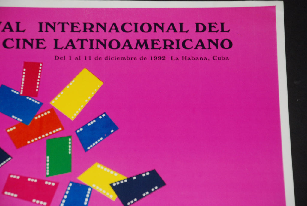 1992 Cuban movie Poster.Plakat.Affiche"Cinema Festival art"Super Rare! offset.
