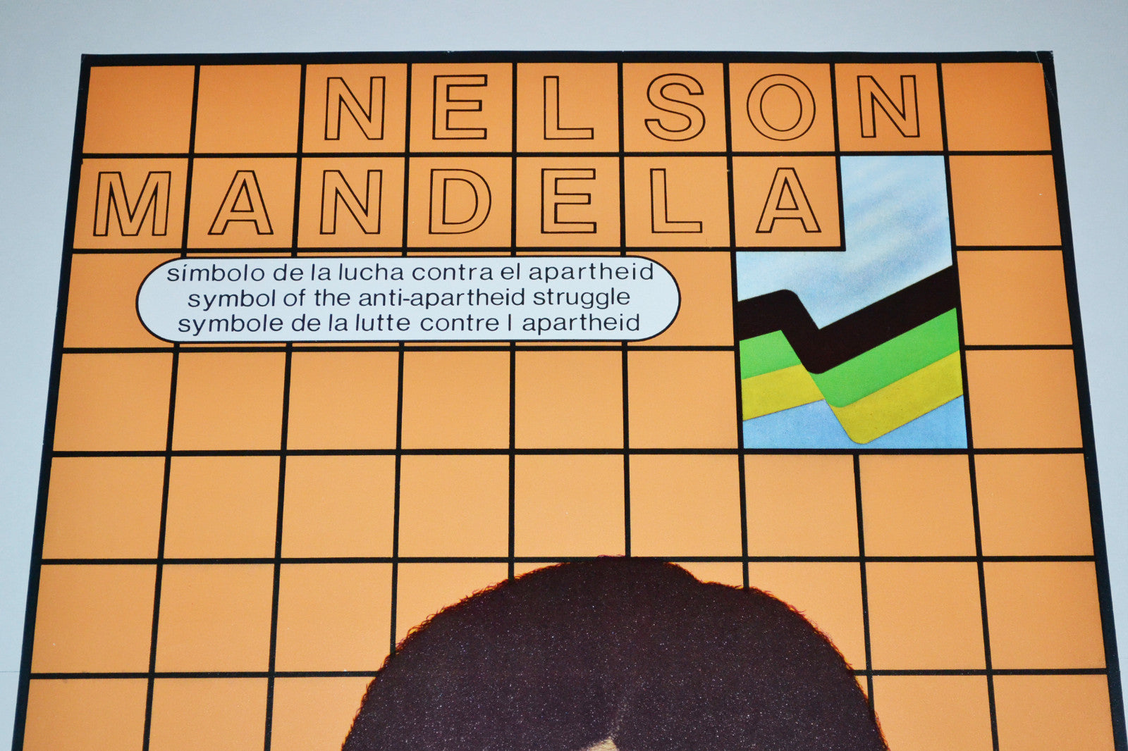 1972 Original Cuba Political Poster.South Africa.Africa.Anti-Apartheid.Mandela