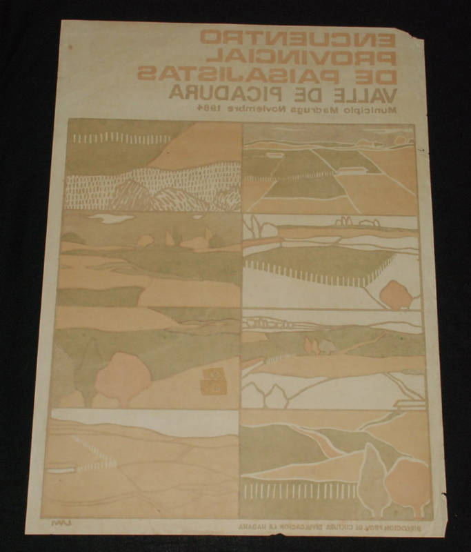 1984 Cuban Original Poster.Plakat.Affiche.affisch.Landscapers.Valle Picadura.