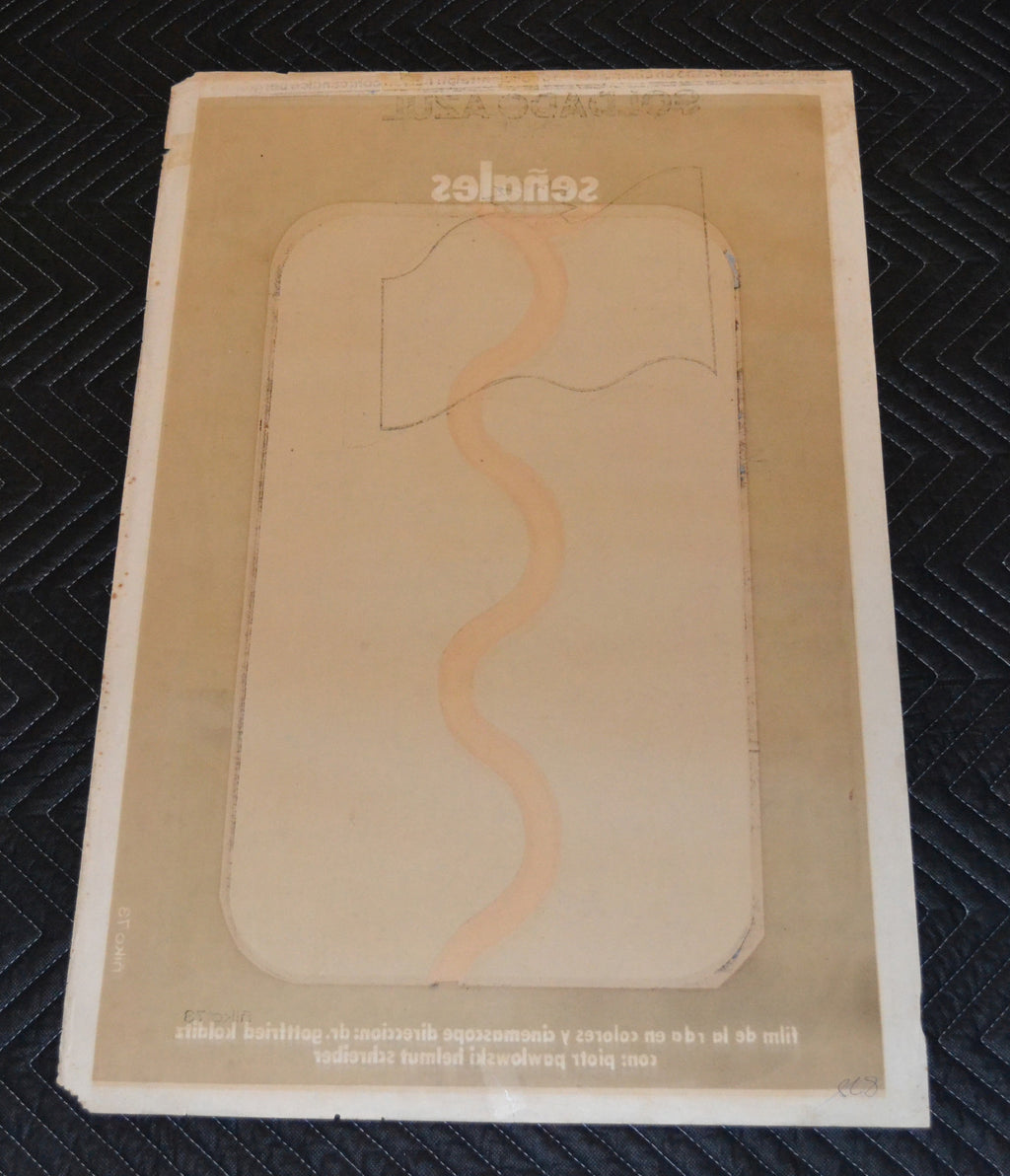 1973 Original Cuban Movie Poster"Signals"East Germany Dr. Gottfried Kolditz film