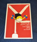 1977 Original Cuban Silkscreen Movie Poster.Blondie long braids.Tail.Gymnastics.