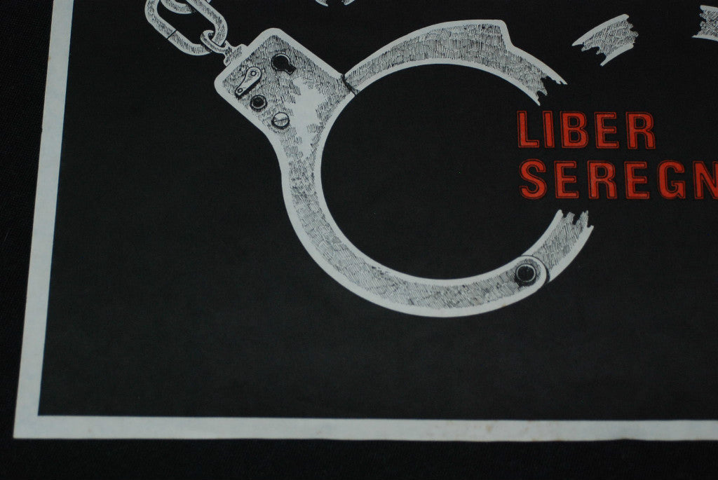 1980 Original Cuban OSPAAAL Poster.URUGUAY.Free Political Prisoner Liber Seregni