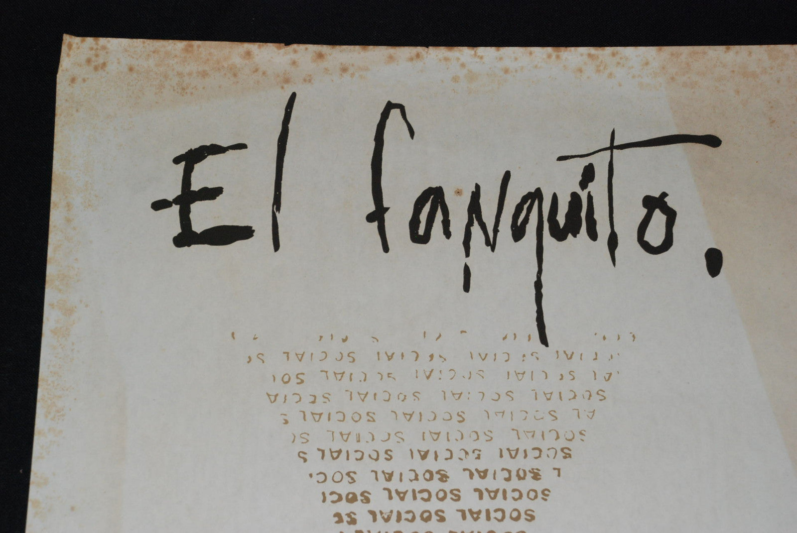 1990 Original Cuban Movie Poster.Plakat.Affiche.affisch"El Fanguito"Rare.Cuba.