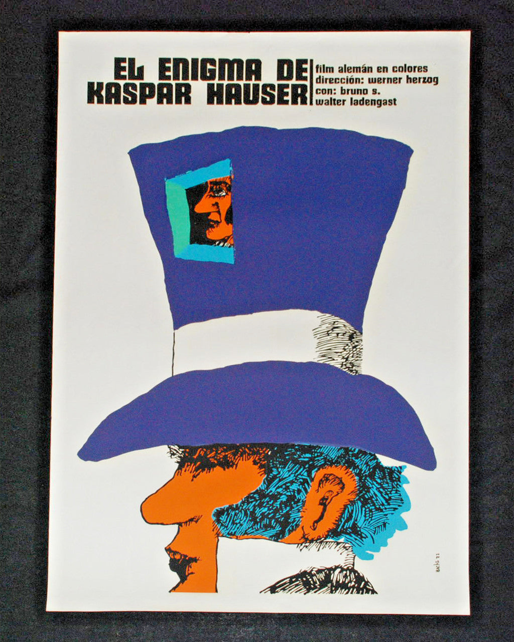 1977 Original Cuban Movie Poster.Plakat.Affiche.affisch"Kaspar Hauser"German
