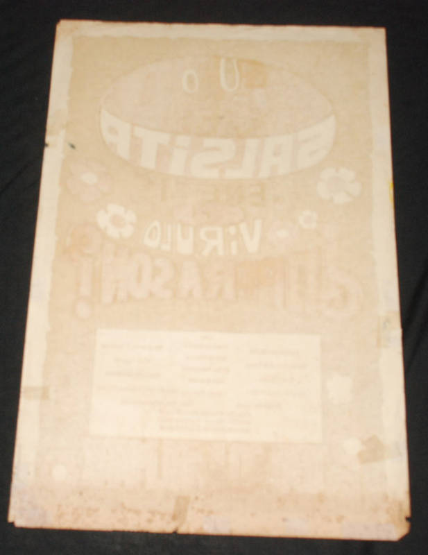 Original 1981 Cuban Original Concert Silkscreen Poster.Karl Marx Theater.Salsita