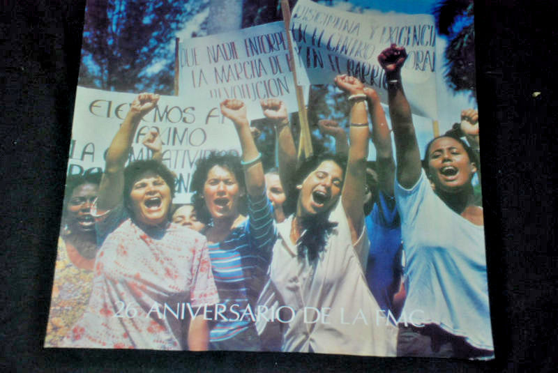 1986 Original Cuban Poster"Women Revolution.FMC art.Castro revolution afiche