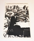 1972 Original Cuban Silkscreen Movie Poster.Pirosmani.Rare B&W misprint.