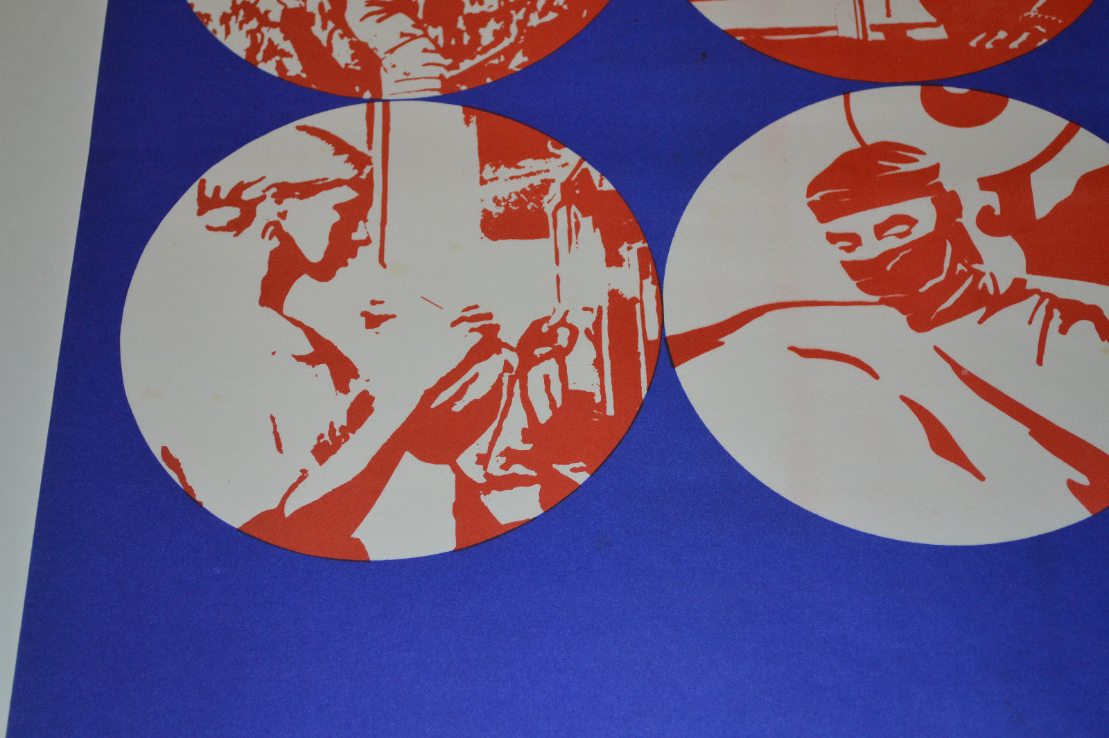 1975 Cuban Original Poster.Revolution Communist 1st Congress History.Cuba art.