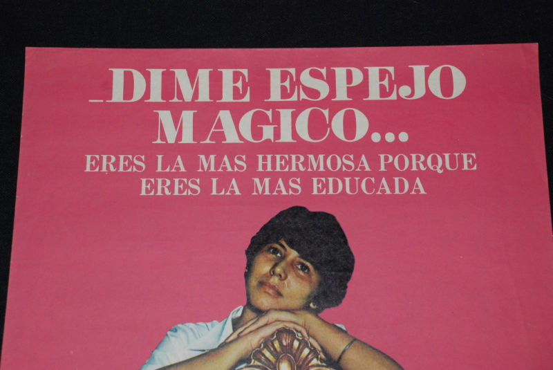 1984 Cuban Original Poster.Genuine.Magic Mirror"Kirtch art.Decorative.Rare decor
