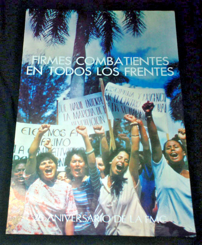 1986 Original Cuban Poster"Women Revolution.FMC art.Castro revolution afiche