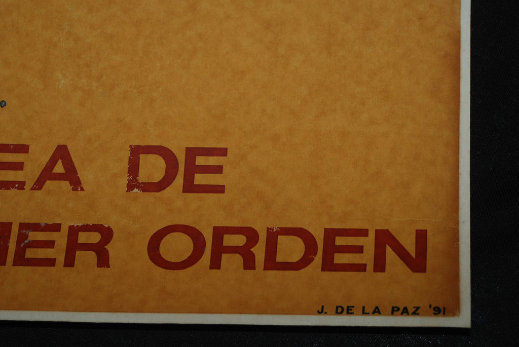 1991 Cuban Original SILKSCREEN Poster.AGRICULTURE.First Priority.Revolution Art.