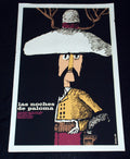 1979 Cuban Silkscreen Movie Poster.Plakat"Charro Cornudo.Mexican Cuckold"Mexico