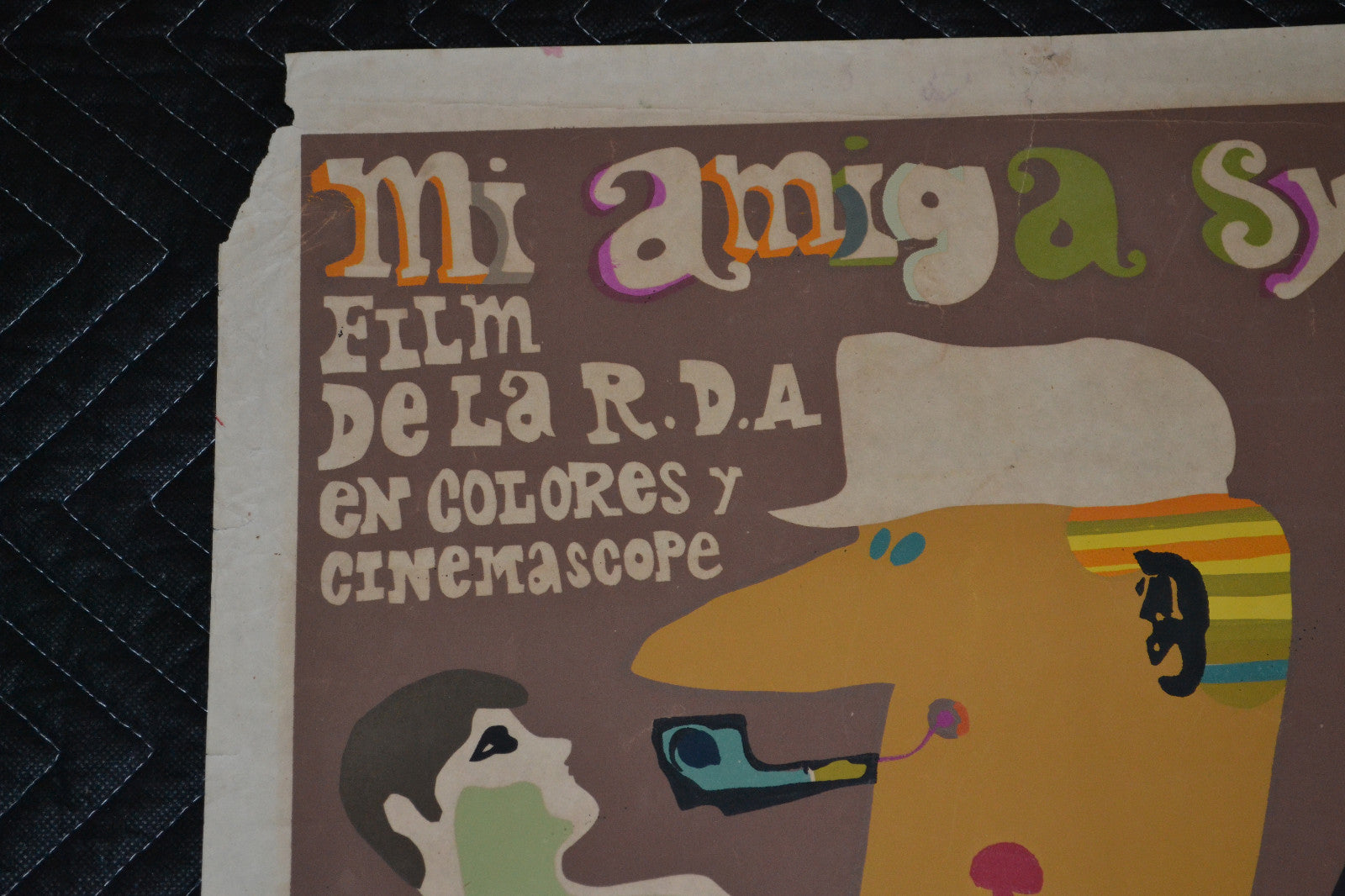 1969 Original Cuban Movie Poster"Friend Sybille"German Wolfgang Luderer art film