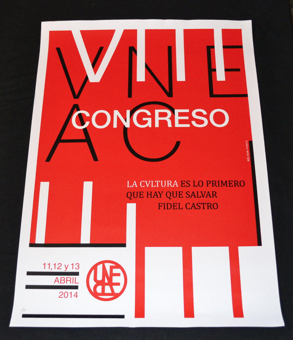 Original Cuban Poster"Havana Modern Music Festival"Limited edition.Afiche.Cartel