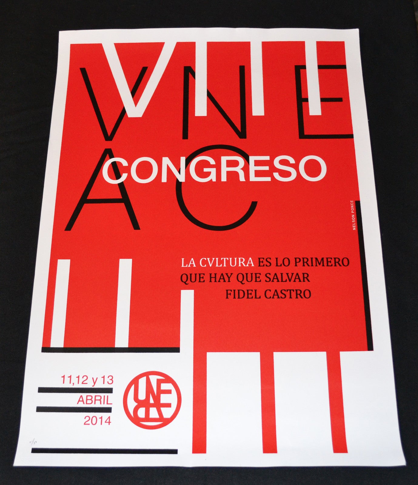 Original Cuban Poster"Havana Modern Music Festival"Limited edition.Afiche.Cartel