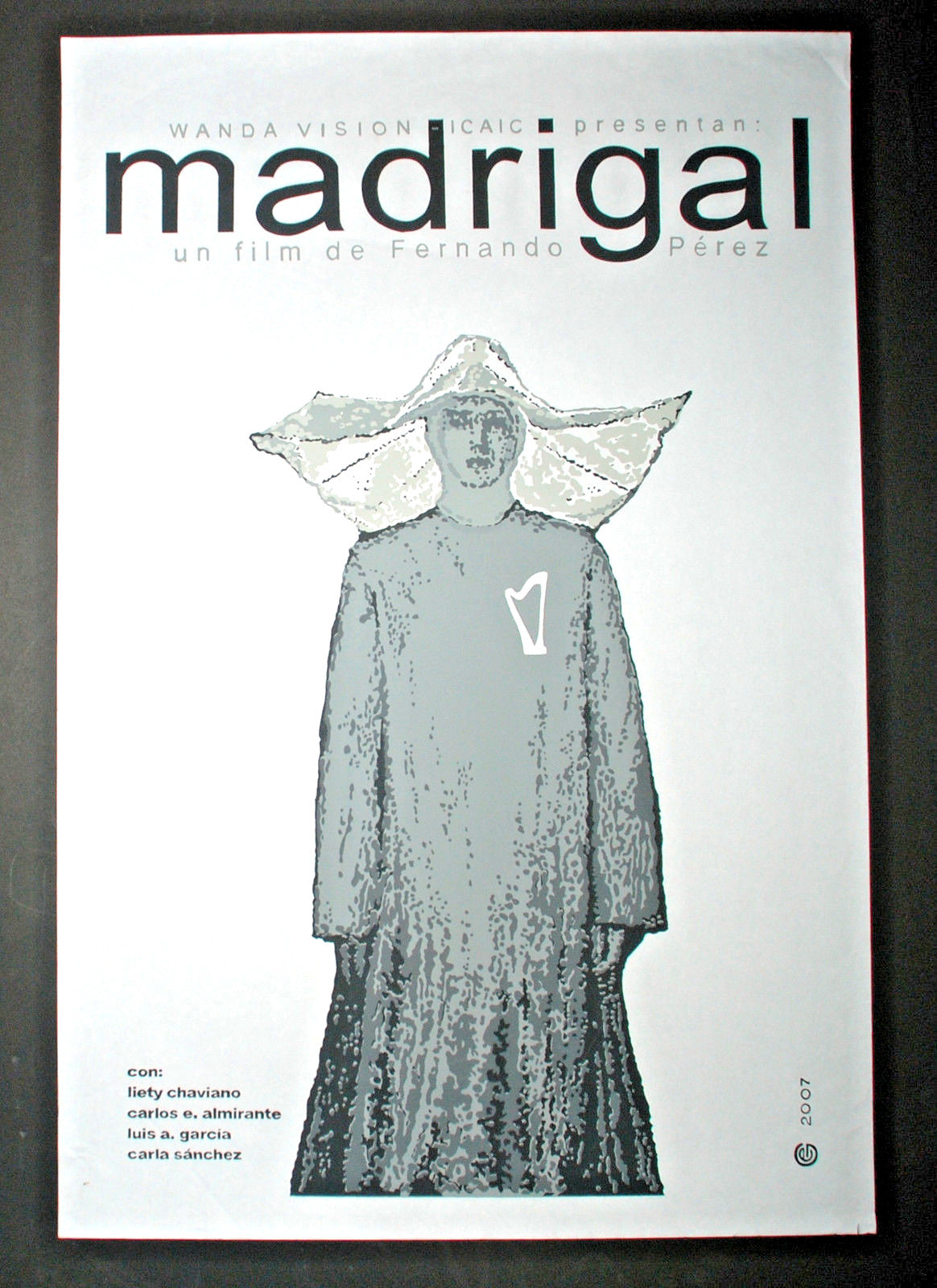 Original Cuban Movie Poster"MADRIGAL"REligious NUN.Recent Cuba art Film.Pelicula