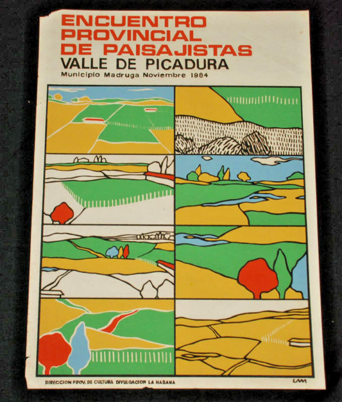 1984 Cuban Original Poster.Plakat.Affiche.affisch.Landscapers.Valle Picadura.