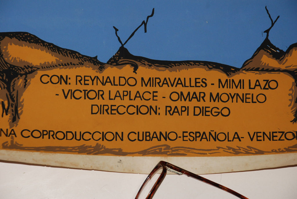 1993 Original Cuban Movie Poster.Plakat.Affiche.affisch"American Hunter" RARE!