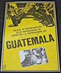 1980 Cuban Political Poster.GUATEMALA.Stop repression.OSPAAAL.mint Original.Art