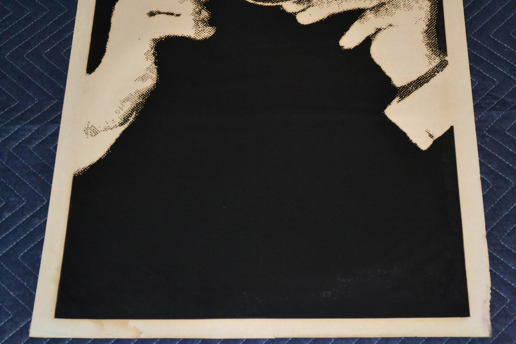1976 Original Silkscreen movie Poster.Tall Blonde 1 black shoe.Pierre Richard.