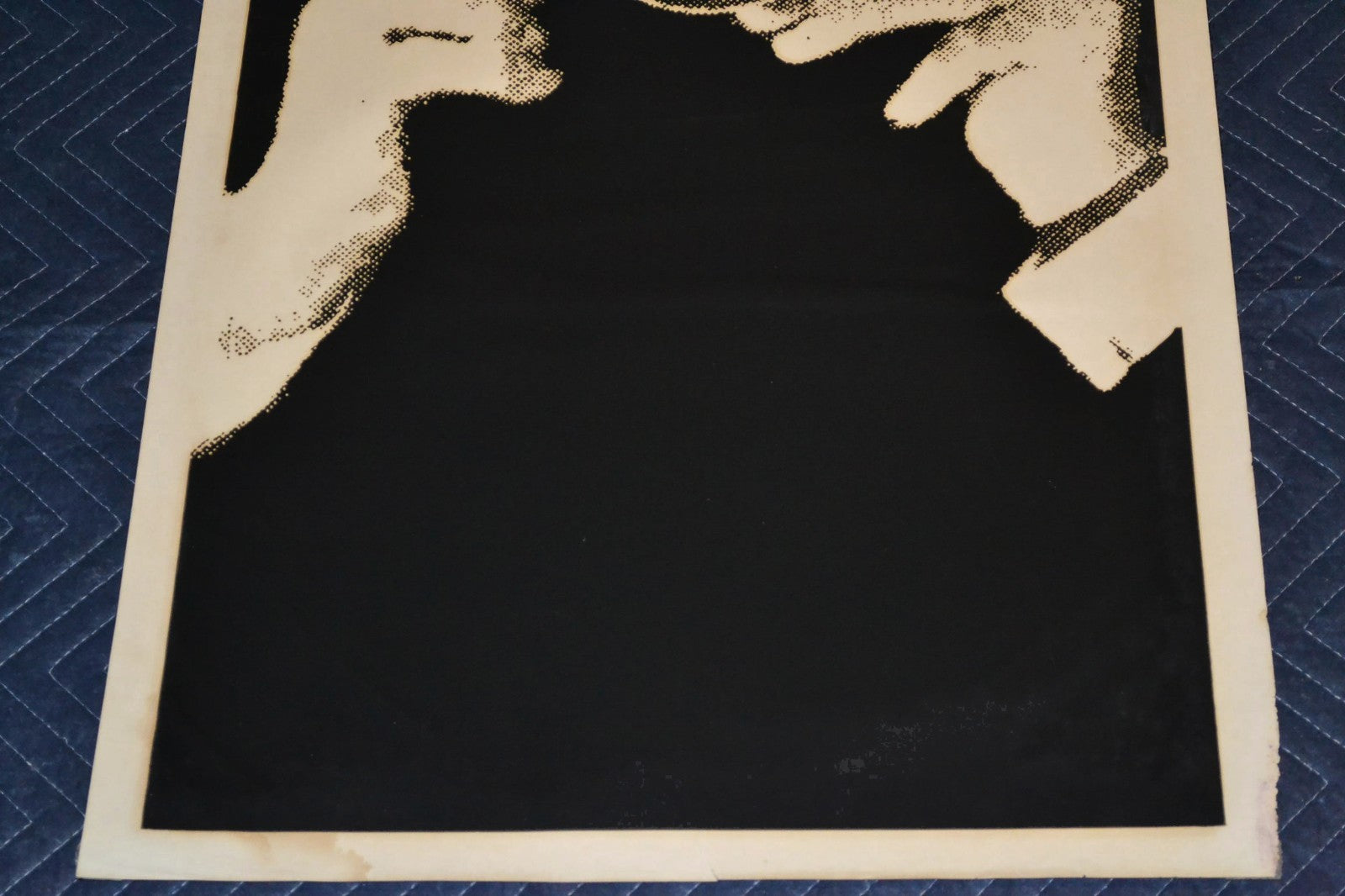 1976 Original Silkscreen movie Poster.Tall Blonde 1 black shoe.Pierre Richard.