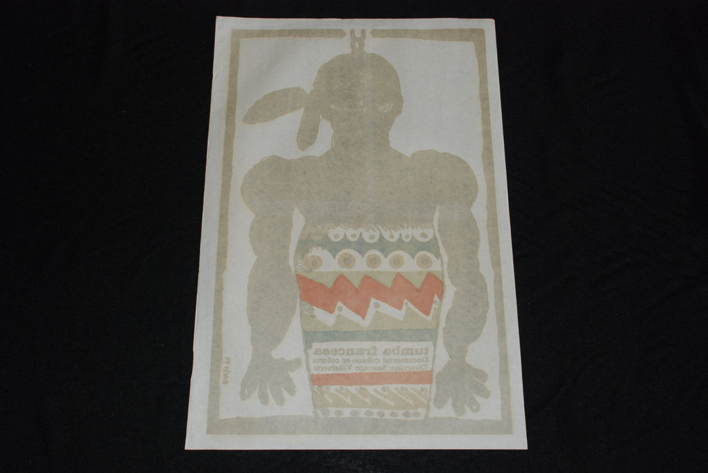 1979 Original Cuban movie Poster"French Tomb" African.Colorful drum.Tambor art