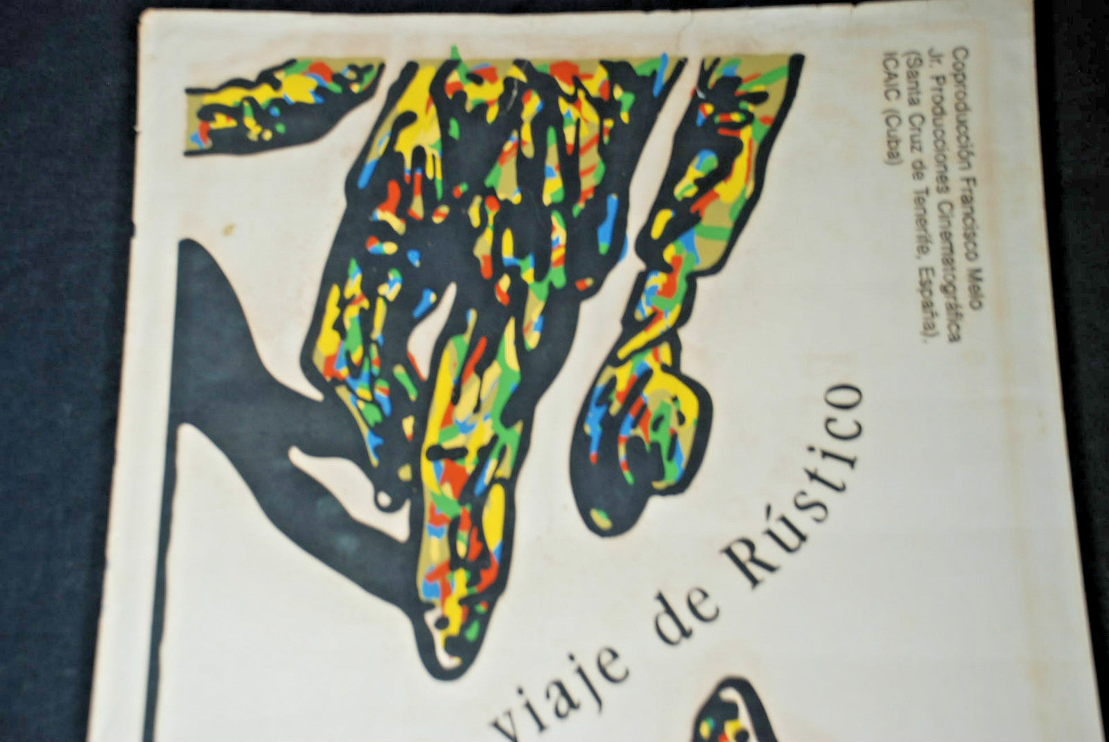 1993 Original Cuban Movie Poster"The Long Rustic Journey"Rare art.Collectible