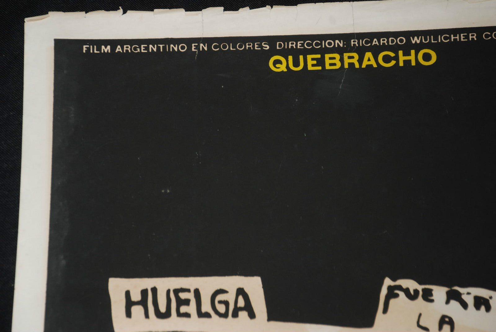 1975 Original Cuban Movie Poster"QUEBRACHO"Argentina art film.Ricardo Wulicher.