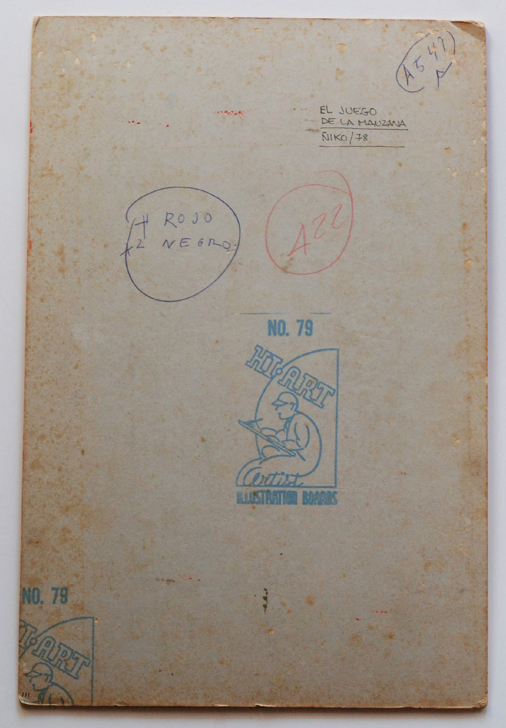 1978 Original Cuban Poster MOCKUP.Boceto.Game of the Apple.Newborn.Unique art!