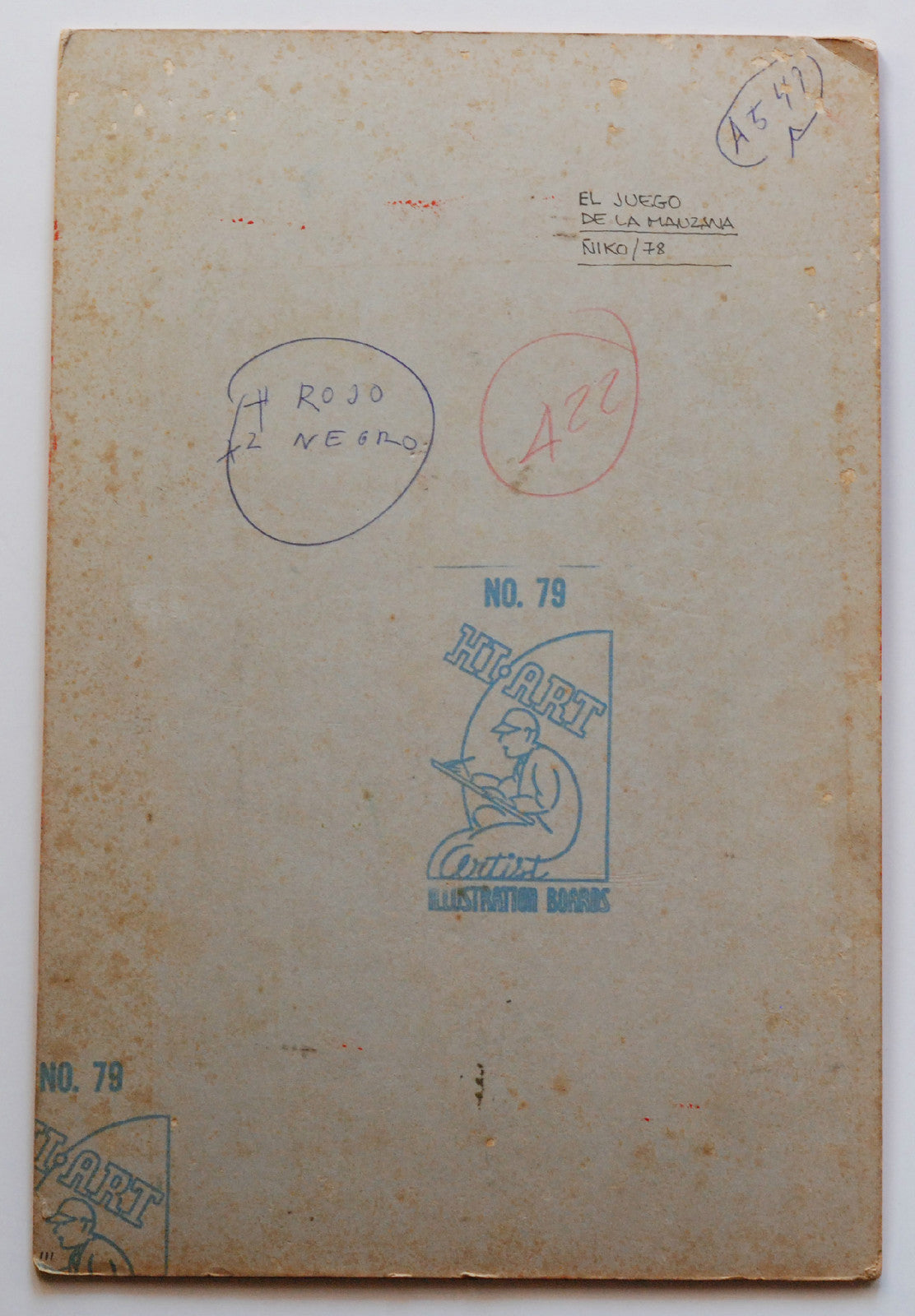1978 Original Cuban Poster MOCKUP.Boceto.Game of the Apple.Newborn.Unique art!