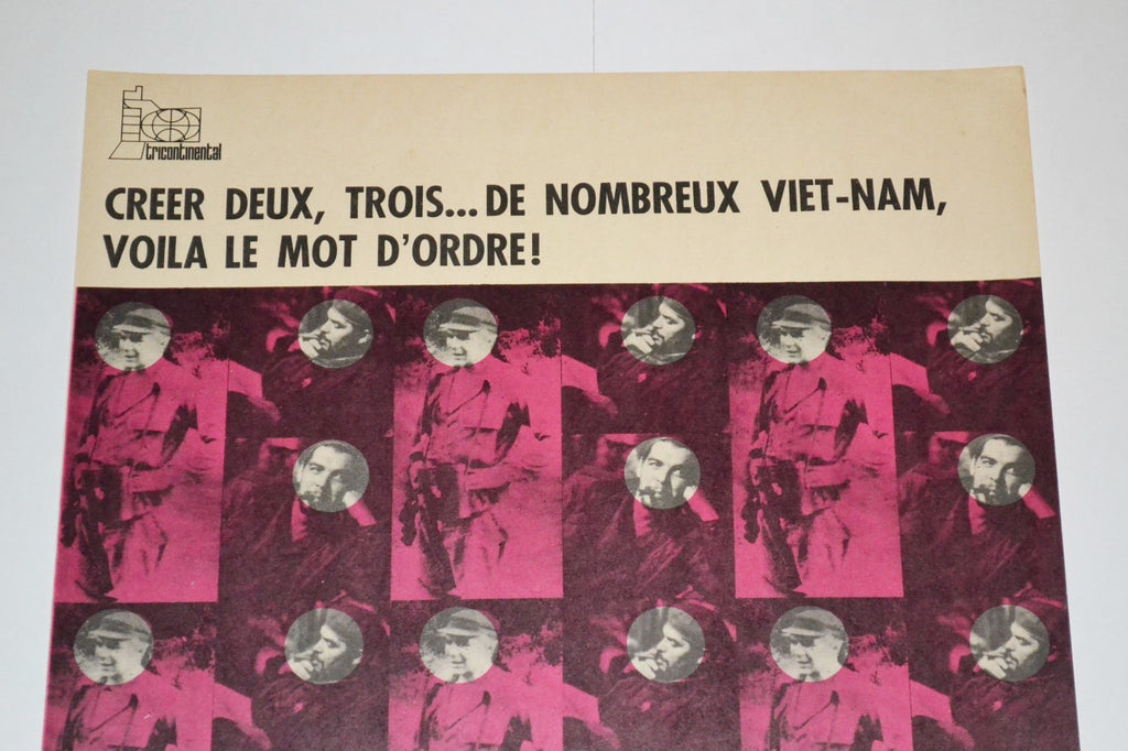 1967 Original Cuban OSPAAAL Poster.CHE GUEVARA.Historical importance.Art.Vietnam