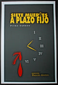 Original Cuban Movie Poster"7 MUERTES A PLAZO FIJO.Noir"100 first MAde.SIGNED!!