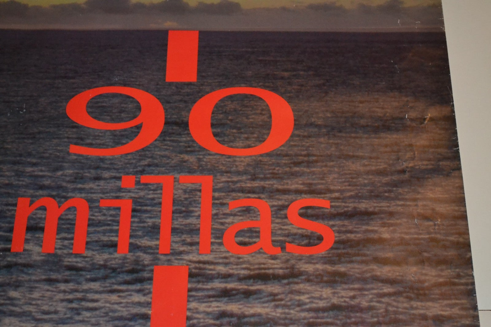 Original Cuban movie Poster.90 Millas Miles.CubanAmerican art.Exiles.Miami.