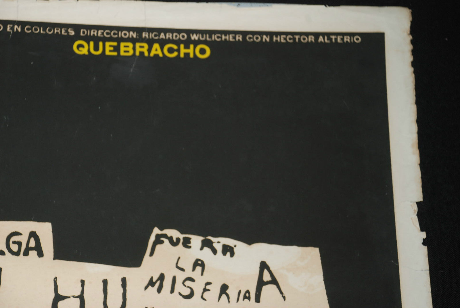 1975 Original Cuban Movie Poster"QUEBRACHO"Argentina art film.Ricardo Wulicher.