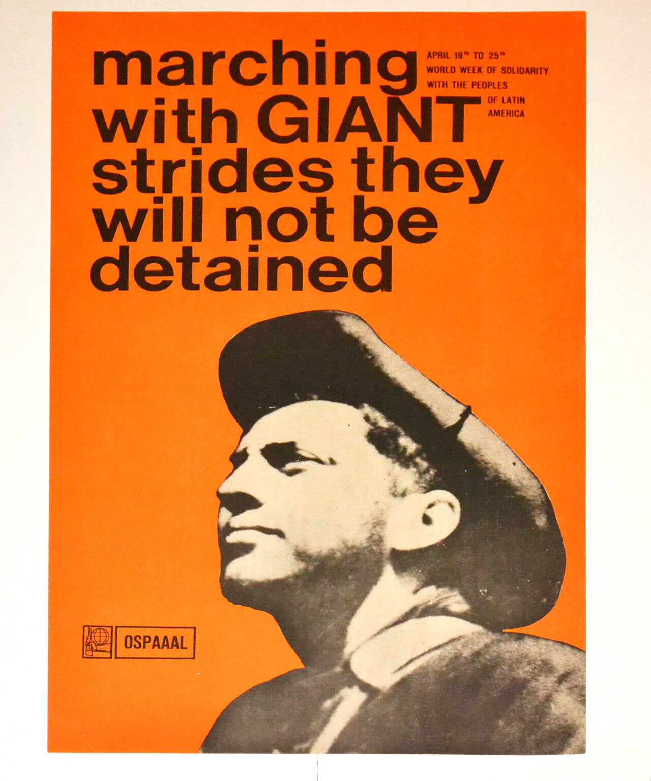 1967 Cuban Political Poster.Latin America Freedom in ENGLISH.Very rare OSPAAAL.
