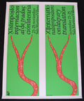 Original Cuban Social Poster"Translators Congress"Limited edition.Afiche.Cartel