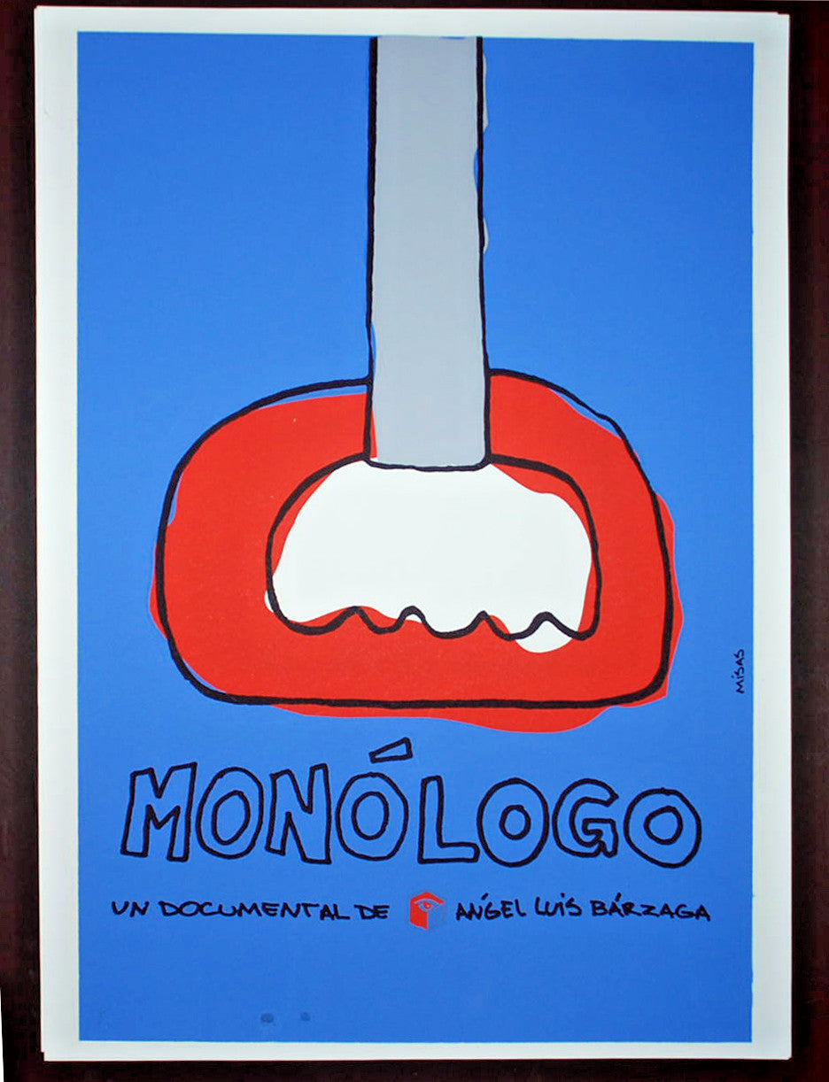 Original Cuban Movie Poster"MONOLOGO"VeryFEw made.Rare art.Portocarrero Dry Seal