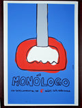 Original Cuban Movie Poster"MONOLOGO"VeryFEw made.Rare art.Portocarrero Dry Seal