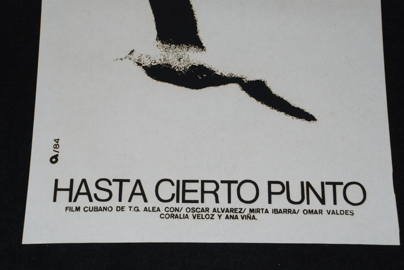 1984 Original Cuban Movie Poster.Plakat.Affiche.affisch"To Certain Point"Poem