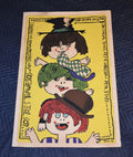 1976 Original Cuban Silkscreen Movie Poster.3 Naughty kids.Children.Funny art.
