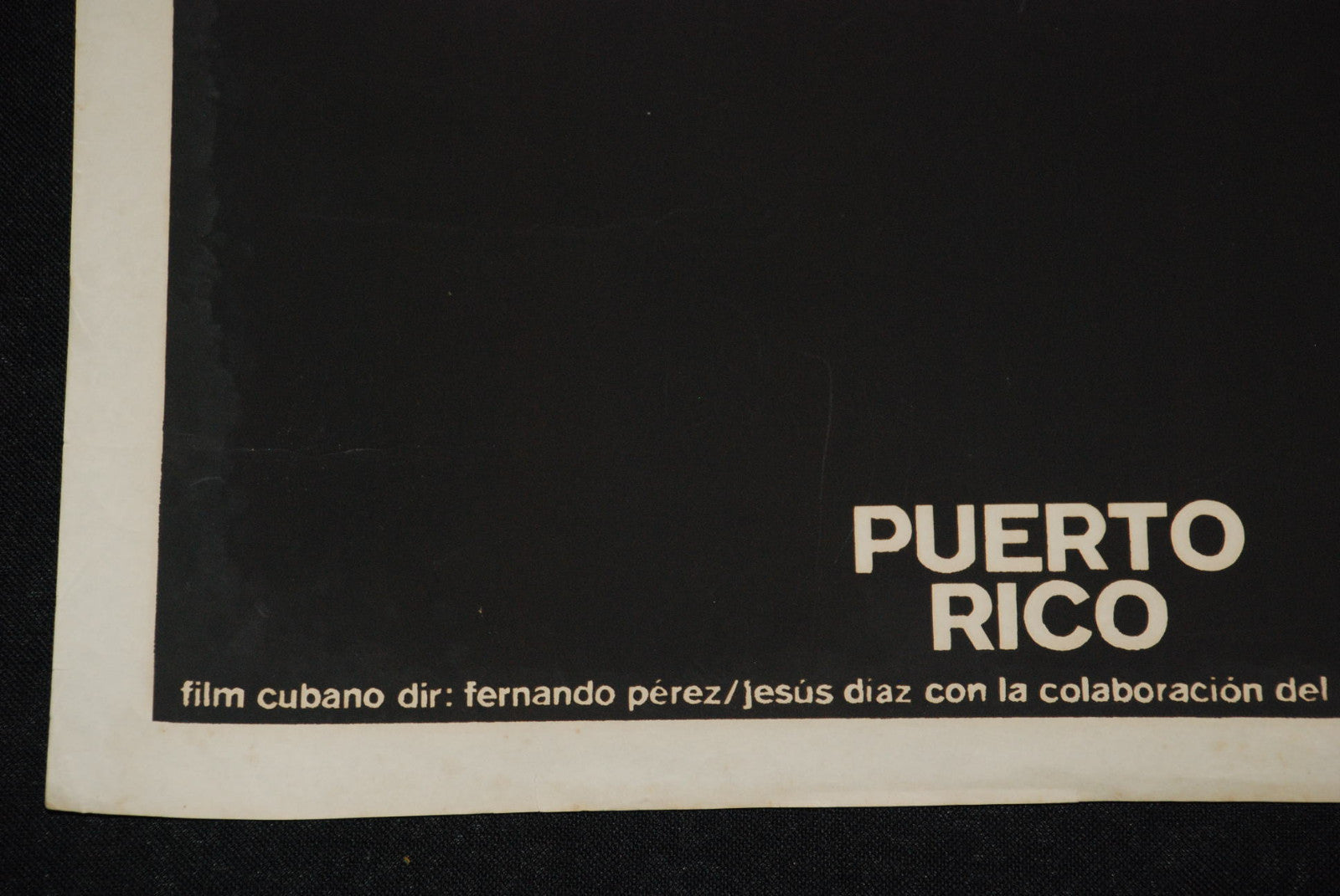1975 Cuban ORIGINAL Movie Poster.Plakat.Affiche.affisch"Puerto Rico"Silkscreen