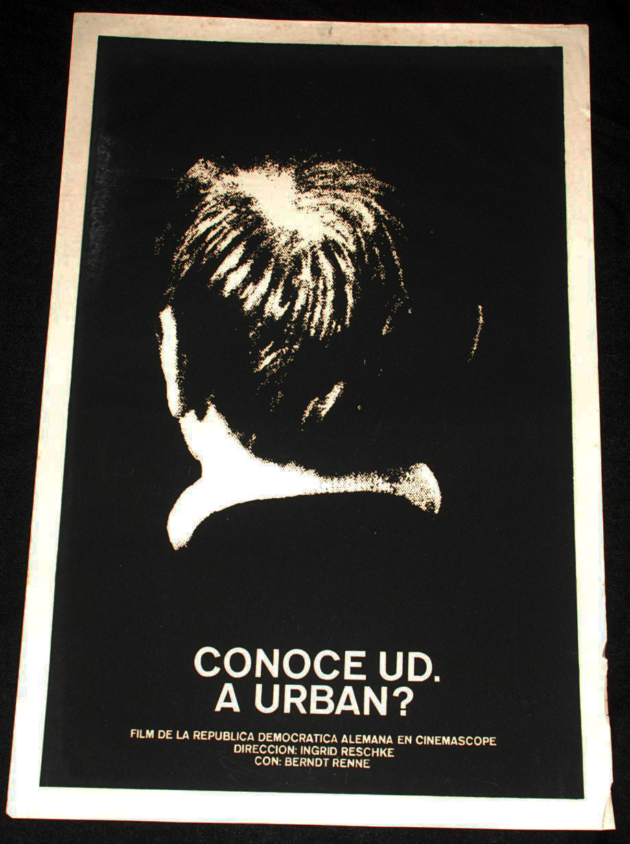 1973 Original Cuban Movie Poster"You Know URBAN?German film.Cerebral.B&W art