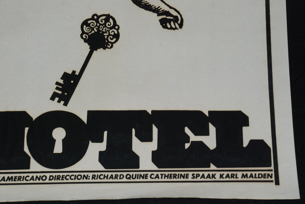 1973 Original Cuban Movie Poster"Hotel"Richard Quine American art film.Suicide.