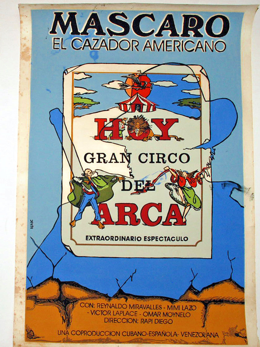 1993 Original Cuban Movie Poster.Plakat.Affiche.affisch"American Hunter" RARE!