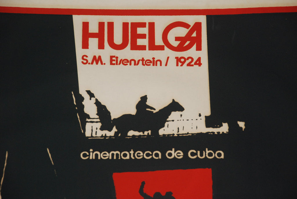 1976 Cuban Original Movie Poster"Huelga.STRIKE"Eisentein Cinema 1924.Mint art