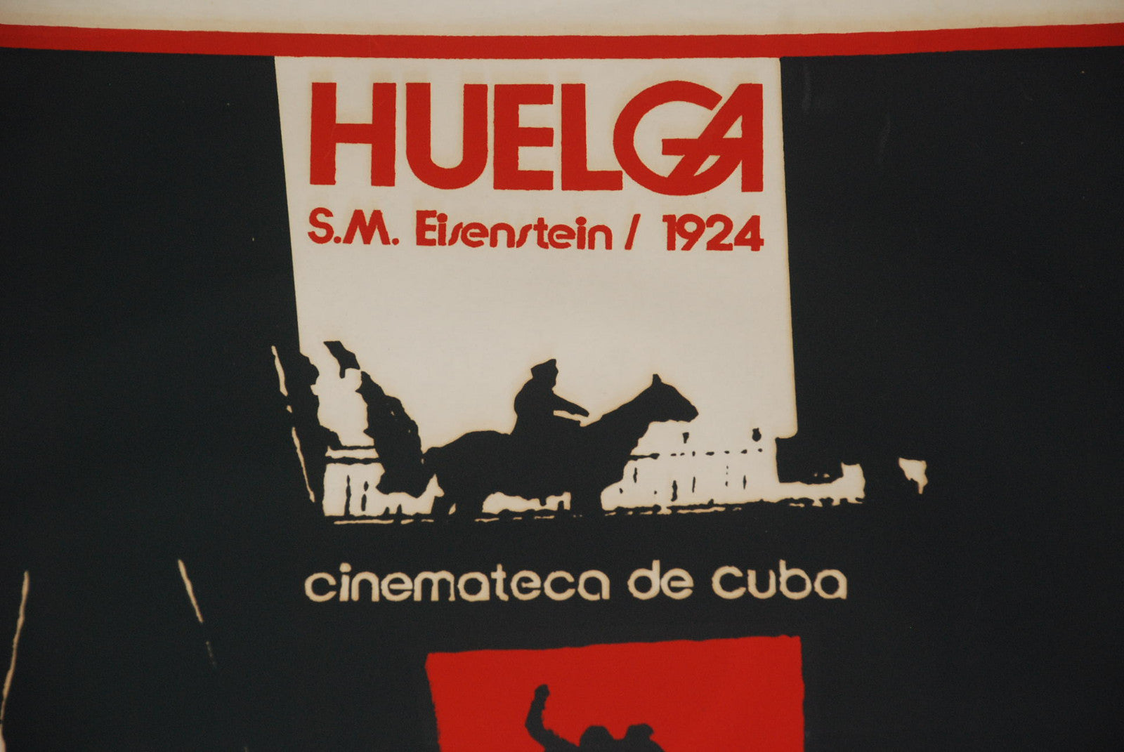 1976 Cuban Original Movie Poster"Huelga.STRIKE"Eisentein Cinema 1924.Mint art