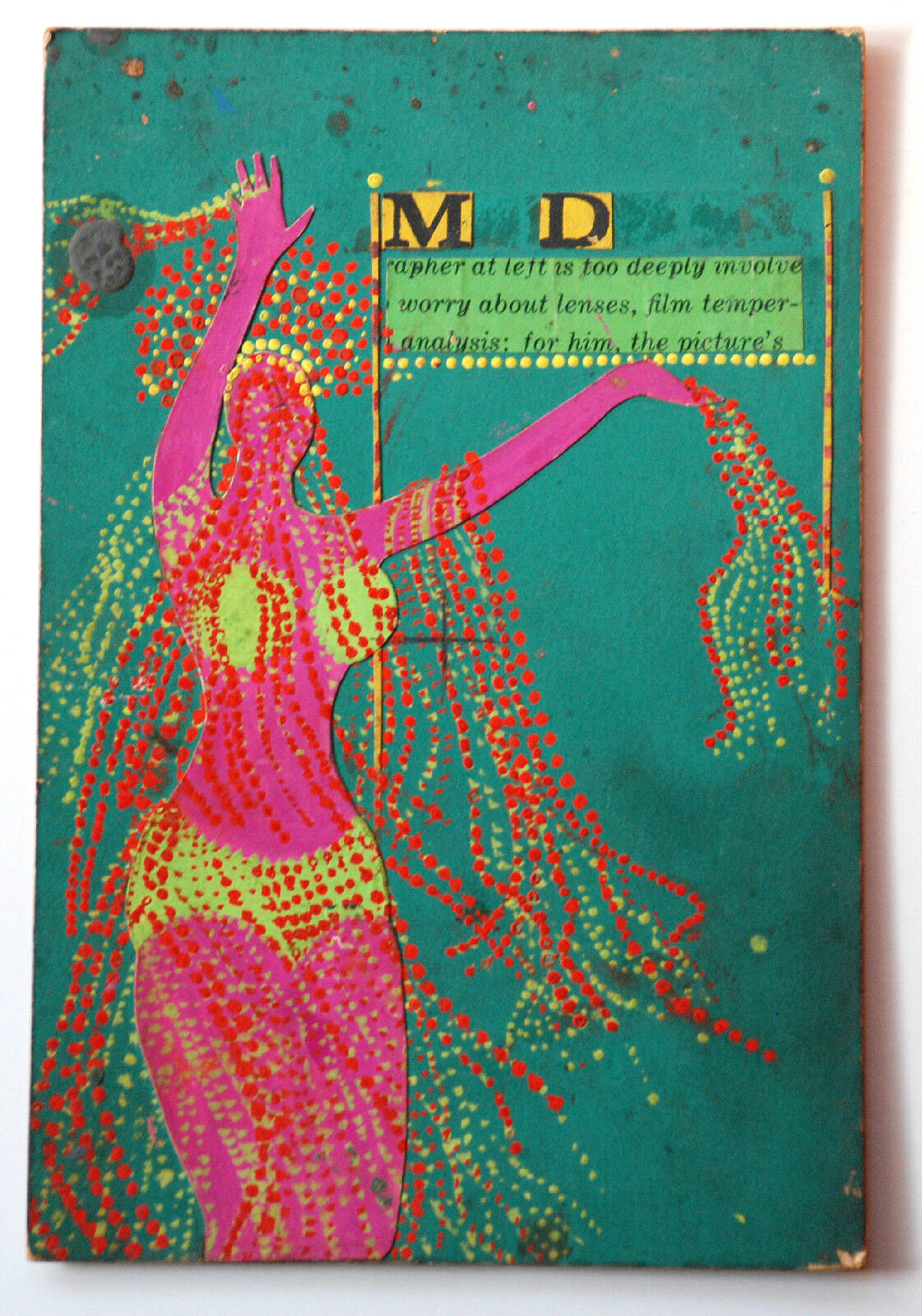1967 Original Cuban MOCKUP for th Movie poster TULIPA.This is a Unique Art Piece